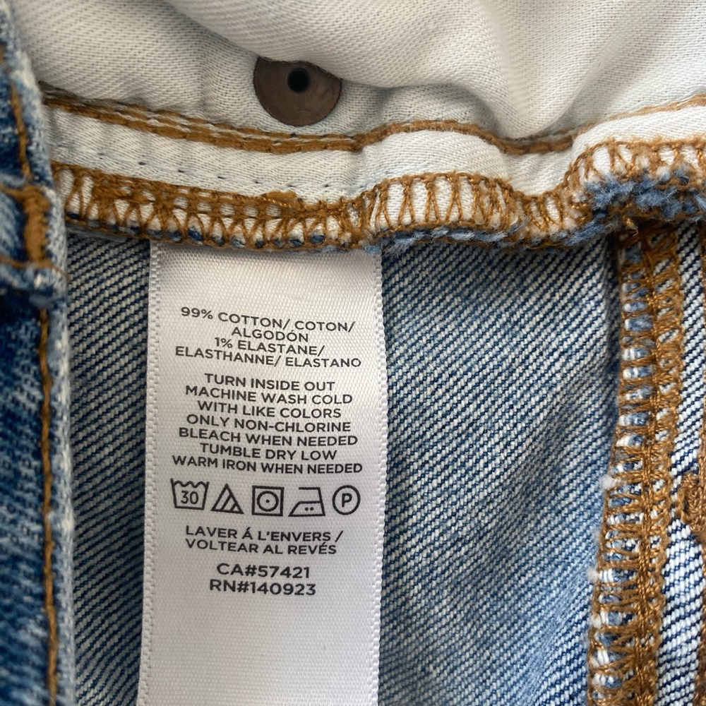 LOFT High Waist Straight Crop Jeans Distressed Casual - Picture 5 of 8